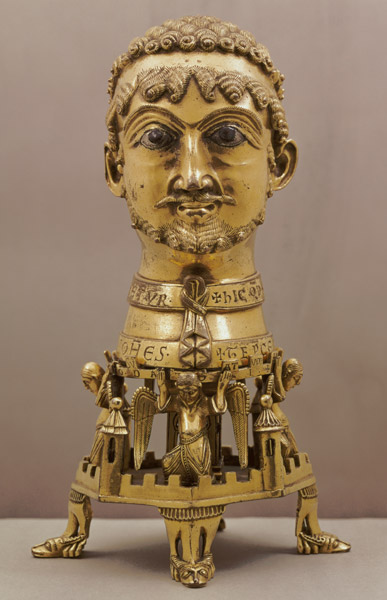 Reliquary bust of Frederick I (c.1123-1190), German,made in Aachen von Anonymous