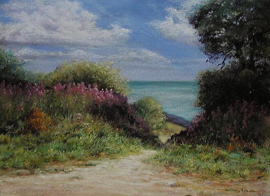 Little Haldon to the Sea, 2004 (pastel on paper)  von Anthony  Rule