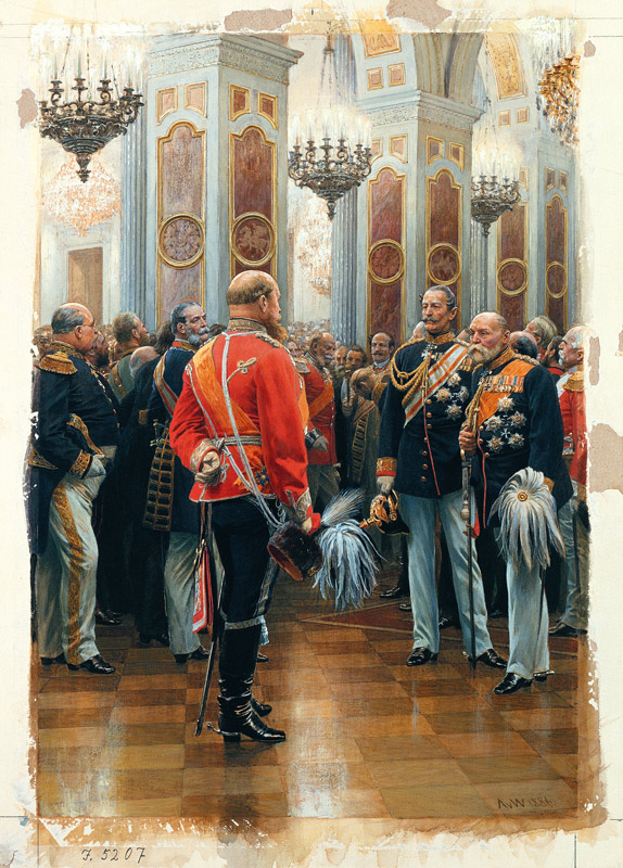 Der rote Prinz (Prinz Friedrich Karl in der Uniform der Ziethen-Husaren) von Anton Alexander von Werner