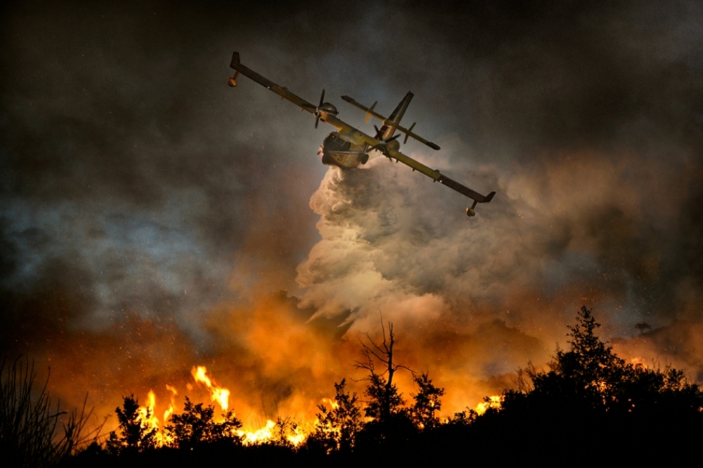 Fire in the National Park of Cilento #2 von Antonio Grambone