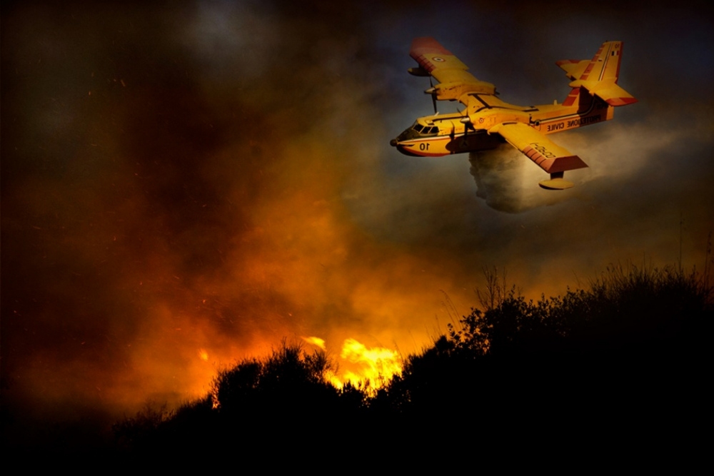 Fire in the National Park of Cilento #3 von Antonio Grambone