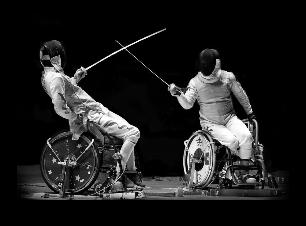 Wheelchair Fencing von Antonyus Bunjamin (Abe)