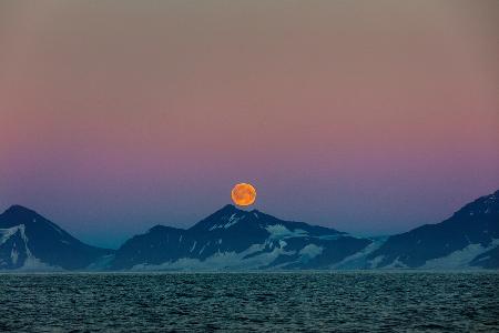 Moon over Arctic