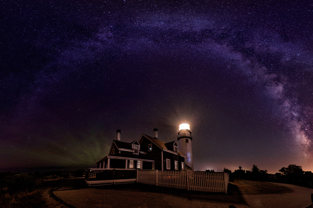 Milky way over the Highland Lighthouse von April Chai