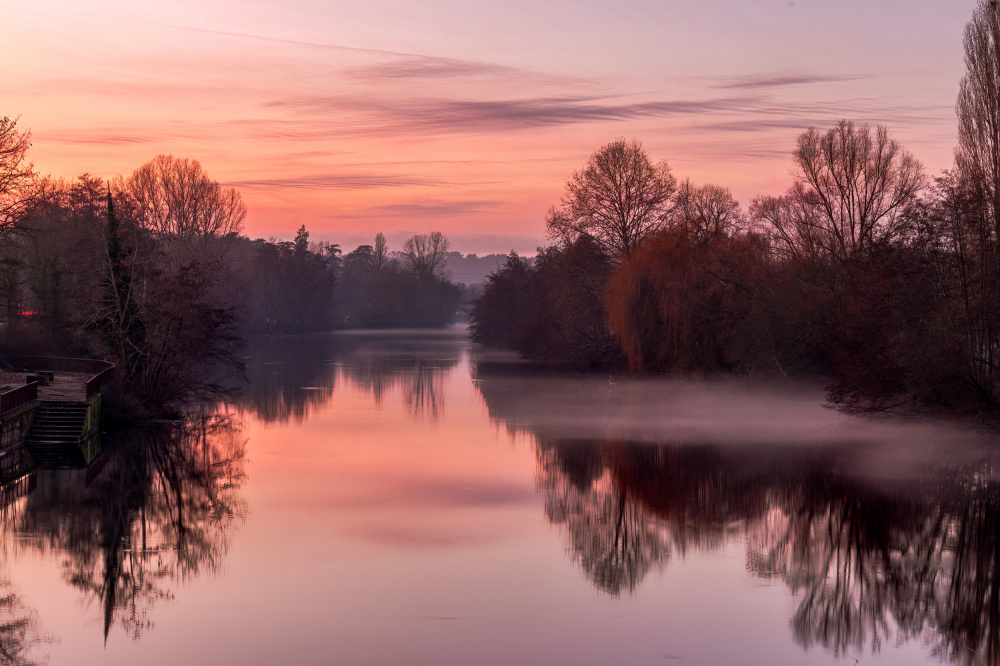 Pastel Sunset of French Countryside von Ariel Ling