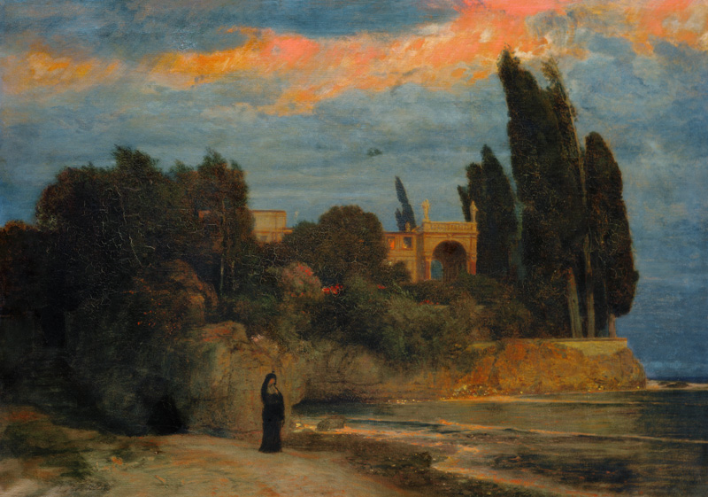 Villa am Meer von Arnold Böcklin