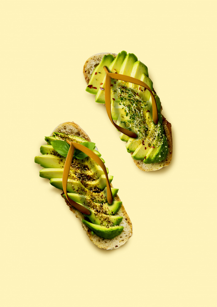 Avocado Slippers von Artem Pozdniakov