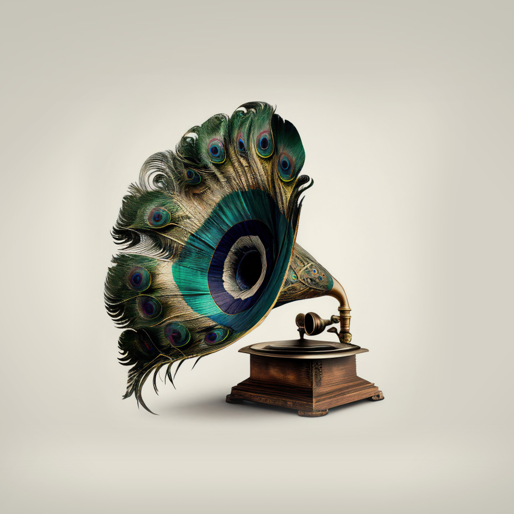 Peacock Gramaphone von Artem Pozdniakov