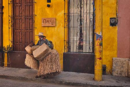 street in yellow