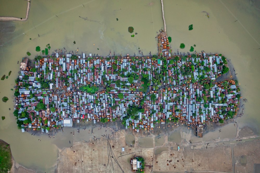 A village from above von Azim Khan Ronnie