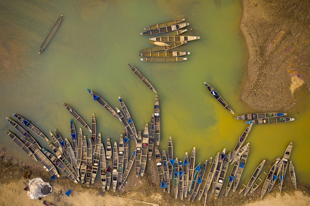 Narrow boats von Azim Khan Ronnie