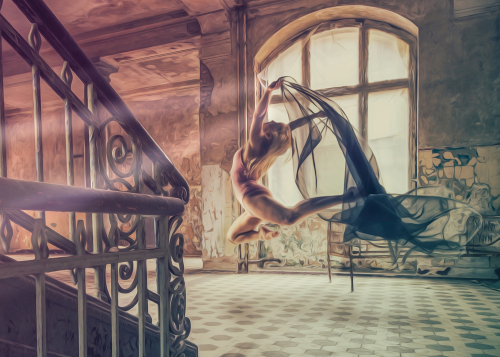 Abandoned Ballet Digital Painting 4 von Baard Martinussen