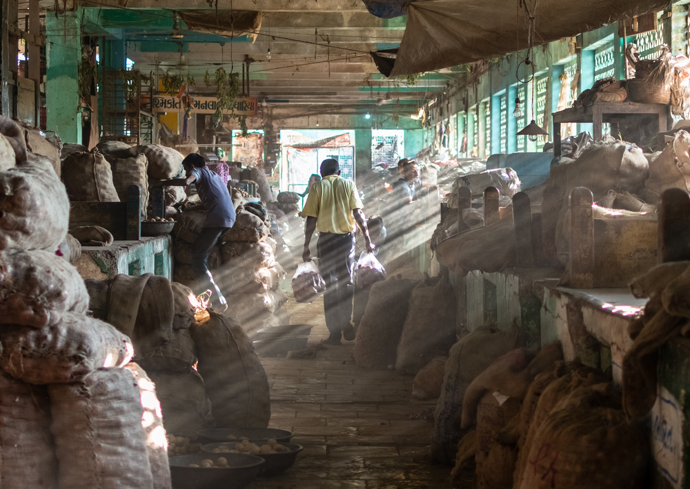 Vegetable Market, Bhavnagar von balajisrinivasan