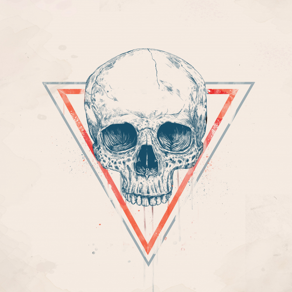 Skull in triangles von Balazs Solti