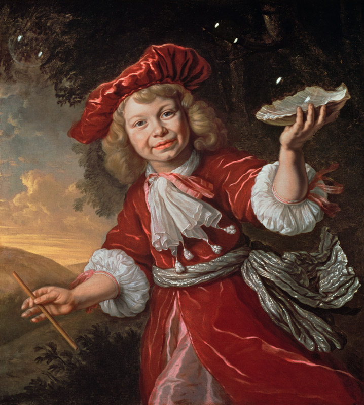 Homo Bulla: A Boy Blowing Bubbles von Bartholomeus van der Helst