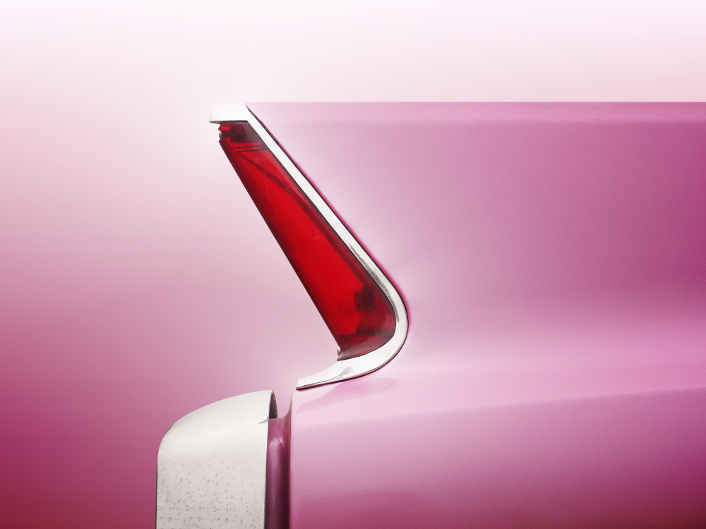 American classic car Deville 1963 tail fin abstract von Beate Gube