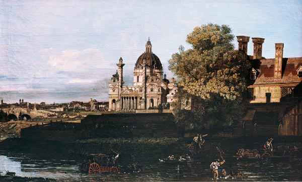 Wien,  Karlskirche von Bernardo Bellotto