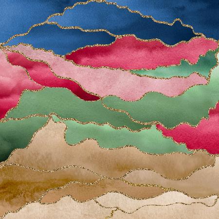 Abstract Watercolor Landscape