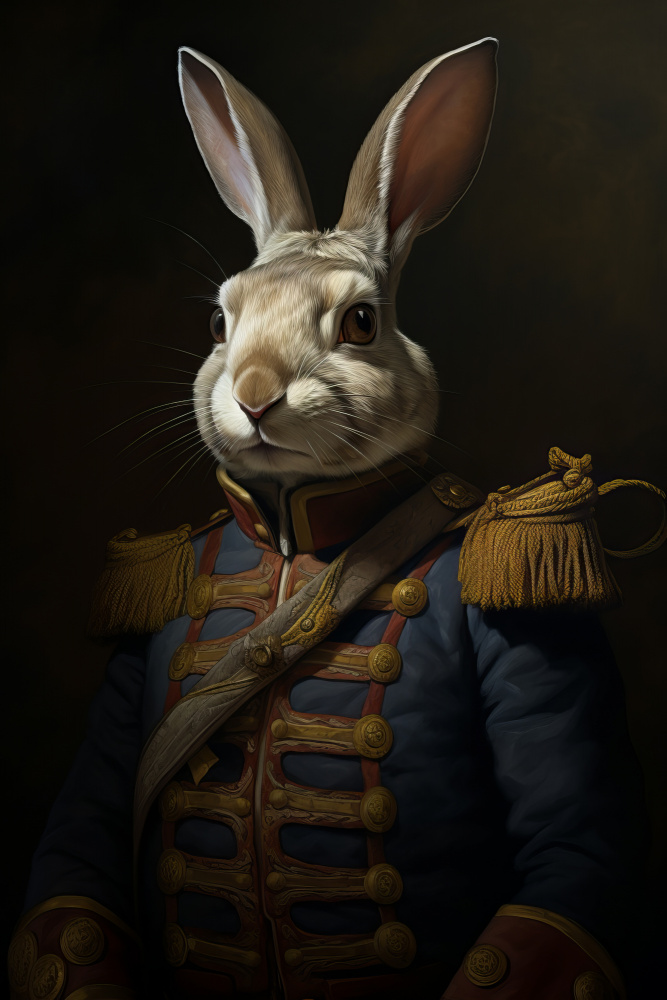 Rabbit In Costume 1 von Bilge Paksoylu