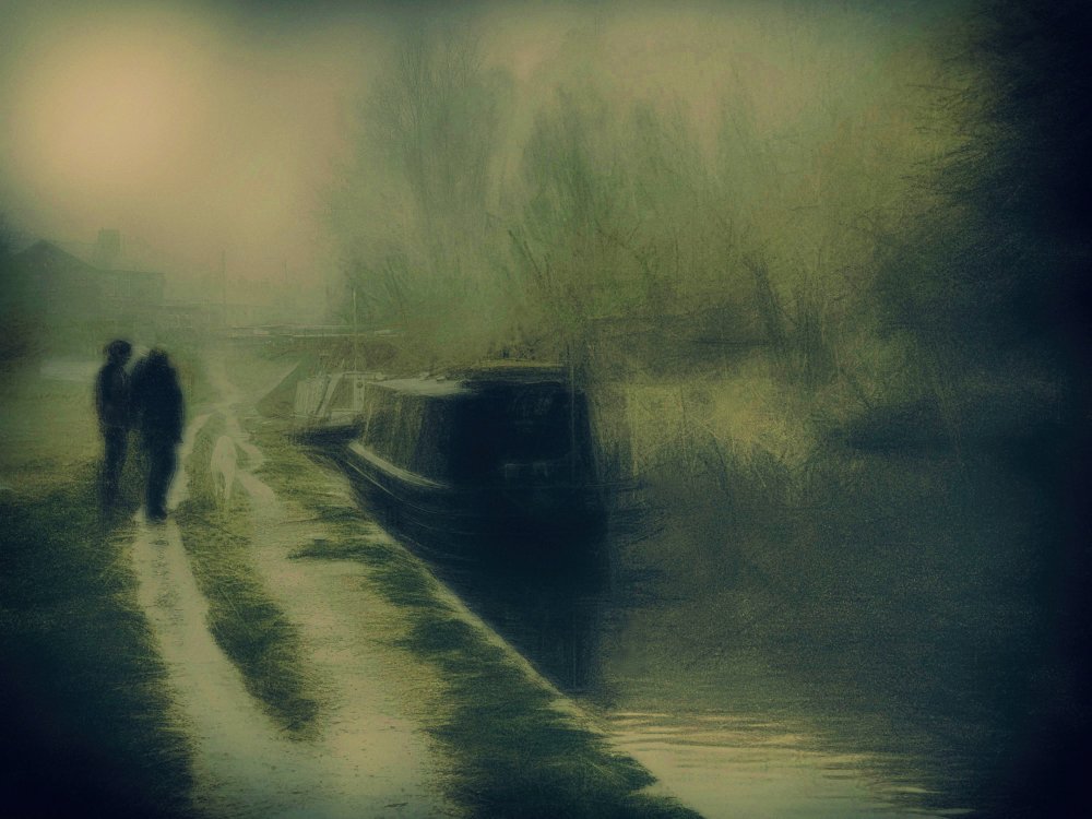 Chatting By The Canal von Bill Eiffert