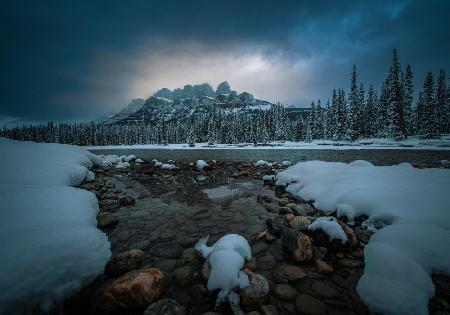 Morning at Castle mountain