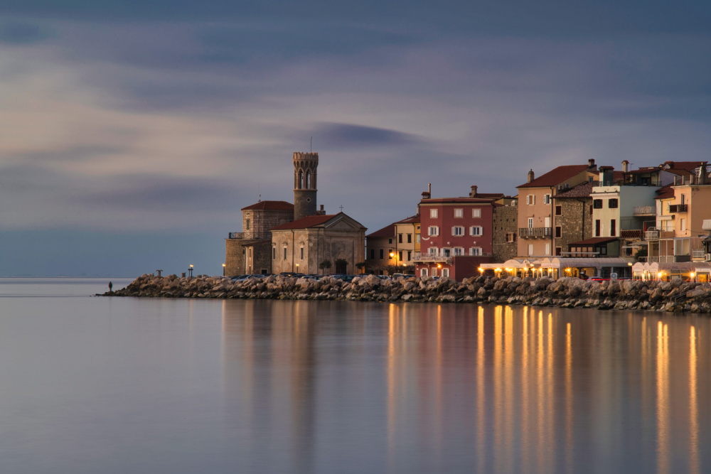 Piran in the twilight von Boštjan Hribar