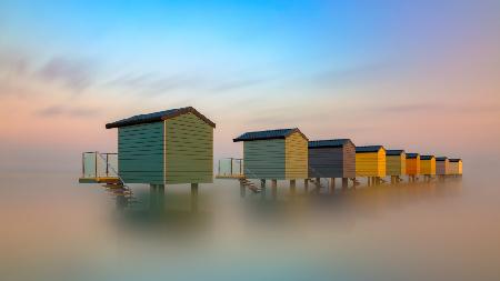 Beach huts