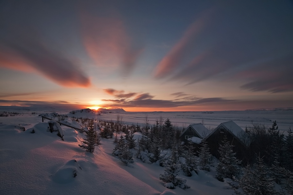 Winter Sunset von Bragi Ingibergsson - BRIN