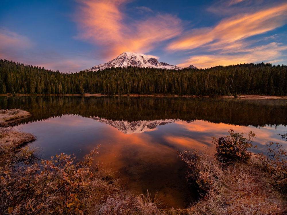 Sunrise at Mt Rainier von Bruce Li