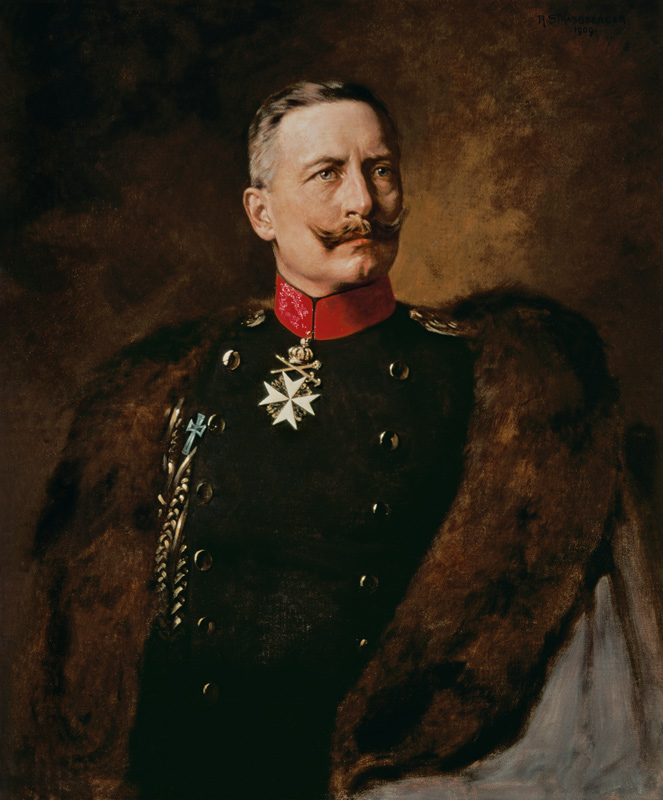 Portrait von Kaiser Wilhelm II (1859-1941)  von Bruno Heinrich  Strassberger 