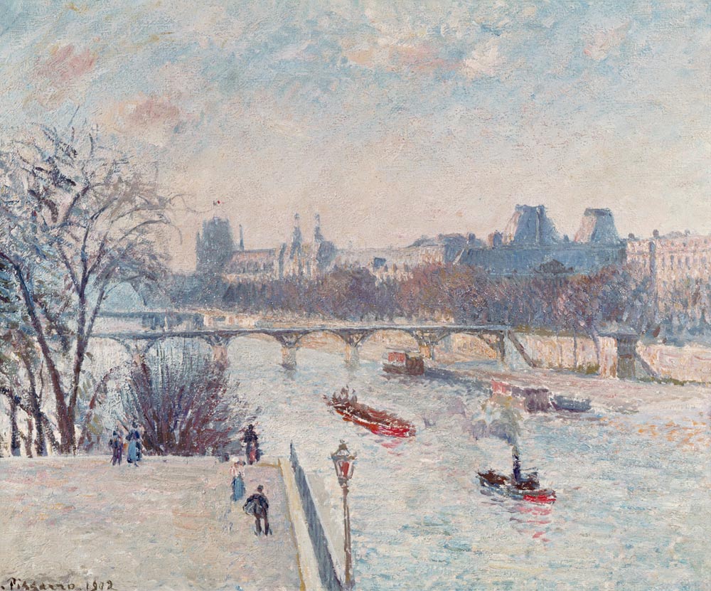 The Louvre von Camille Pissarro