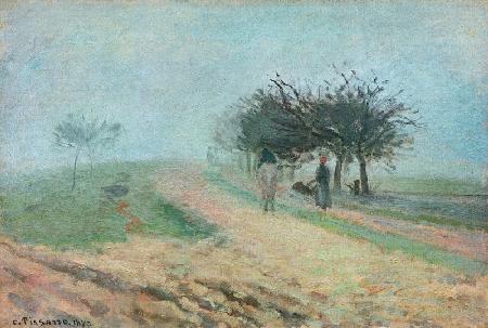 Pissarro / Foggy morning in Creil / 1873