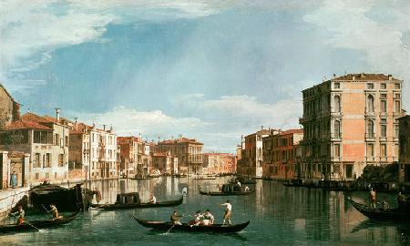 Der Canal Grande zwischen Palazzo Bembo und Palazzo Vendramin