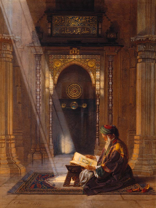 In der Moschee. von Carl Friedrich Heinrich Werner