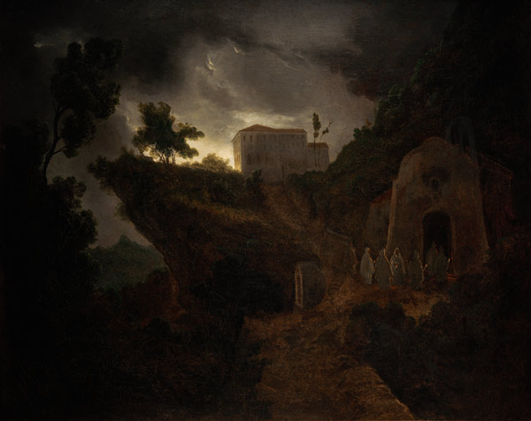 Heimkehr d.Mönche ins Kloster von Carl Gustav Carus