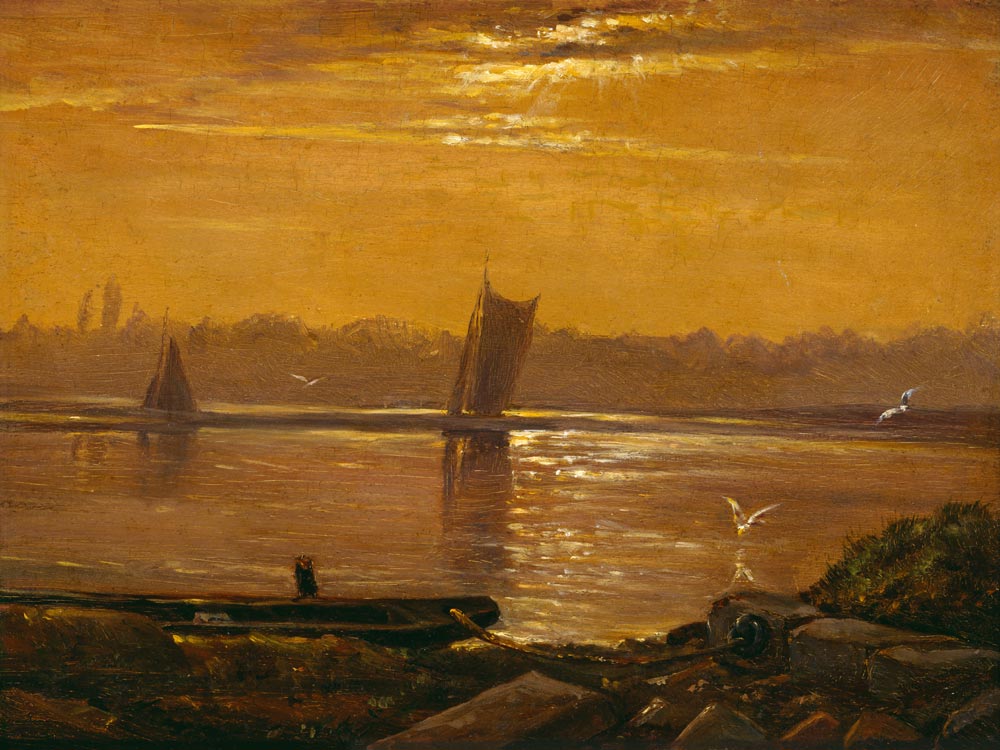 Mondlicht über der Elbe von Carl Gustav Carus