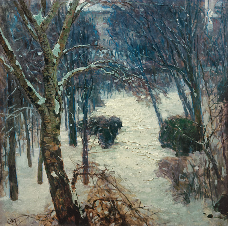 Heiligenstädter Park im Winter von Carl Moll