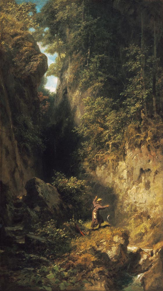 Der Forellenfischer von Carl Spitzweg