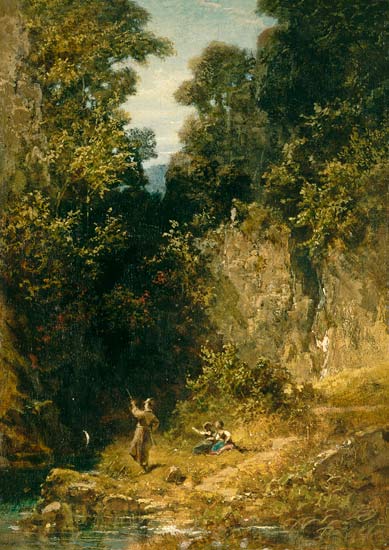 Der Angler von Carl Spitzweg