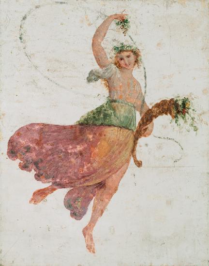 Young Dancer with a Cornucopia and a Bunch of Grapes