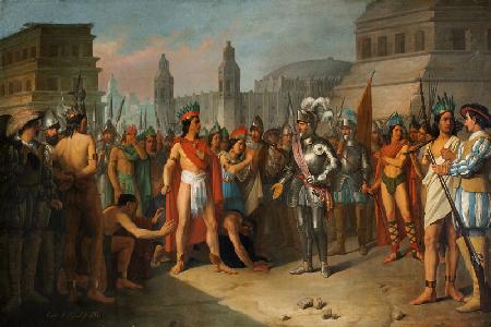 The Imprisonment of Guatimocin by the Troops of Hernan Cortes