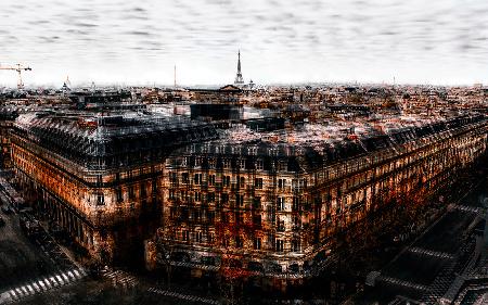 on the roofs of paris