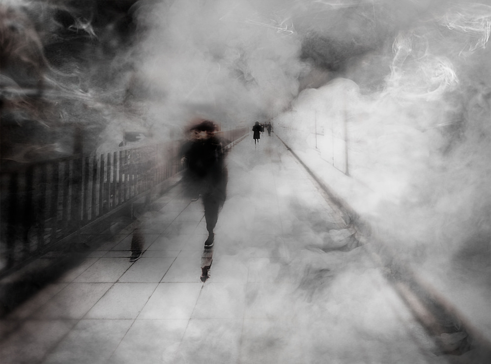 walking through the fog von Carmine Chiriaco