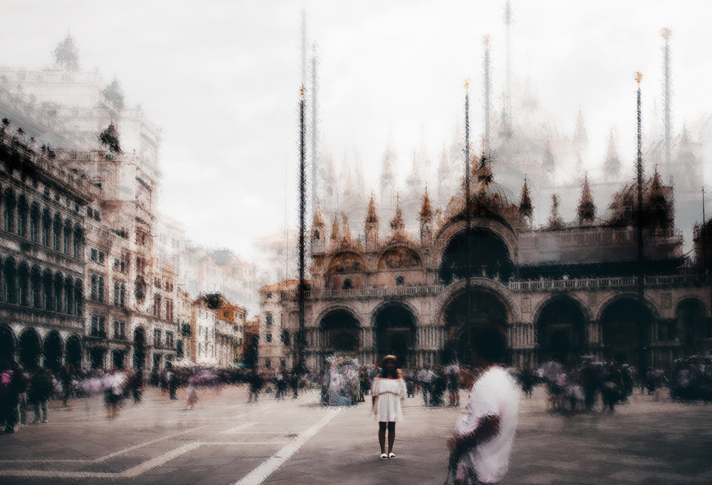 tourists in Venice von Carmine Chiriaco