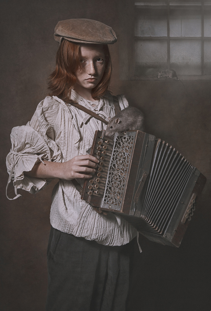 Accordion Boy von Carola Kayen-Mouthaan