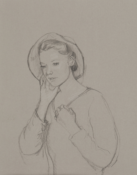 Study for Elizabeth Bennet von Caroline  Hervey-Bathurst