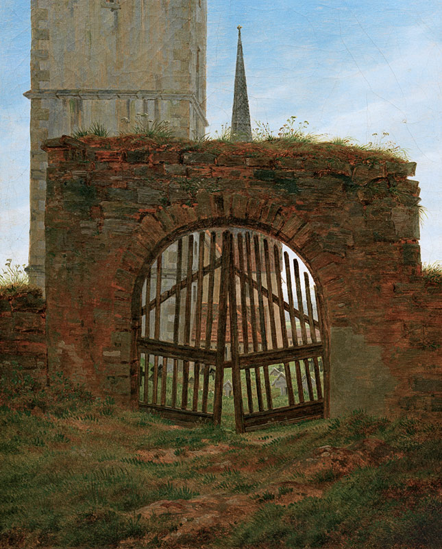 Das Friedhofstor von Caspar David Friedrich