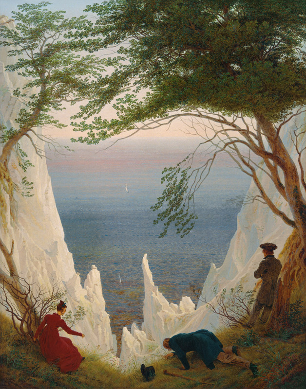 Kreidefelsen auf Rügen von Caspar David Friedrich