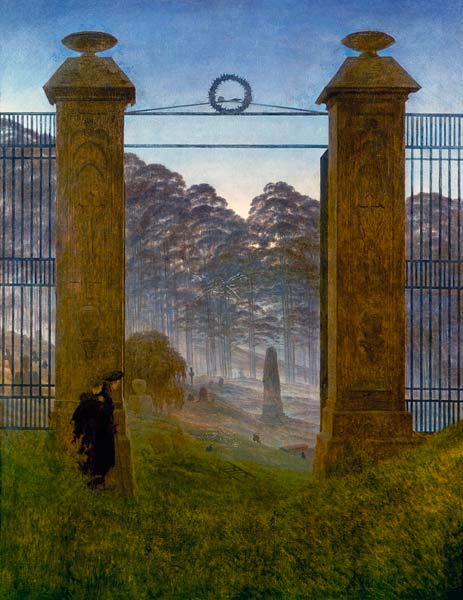 Friedhofseingang von Caspar David Friedrich