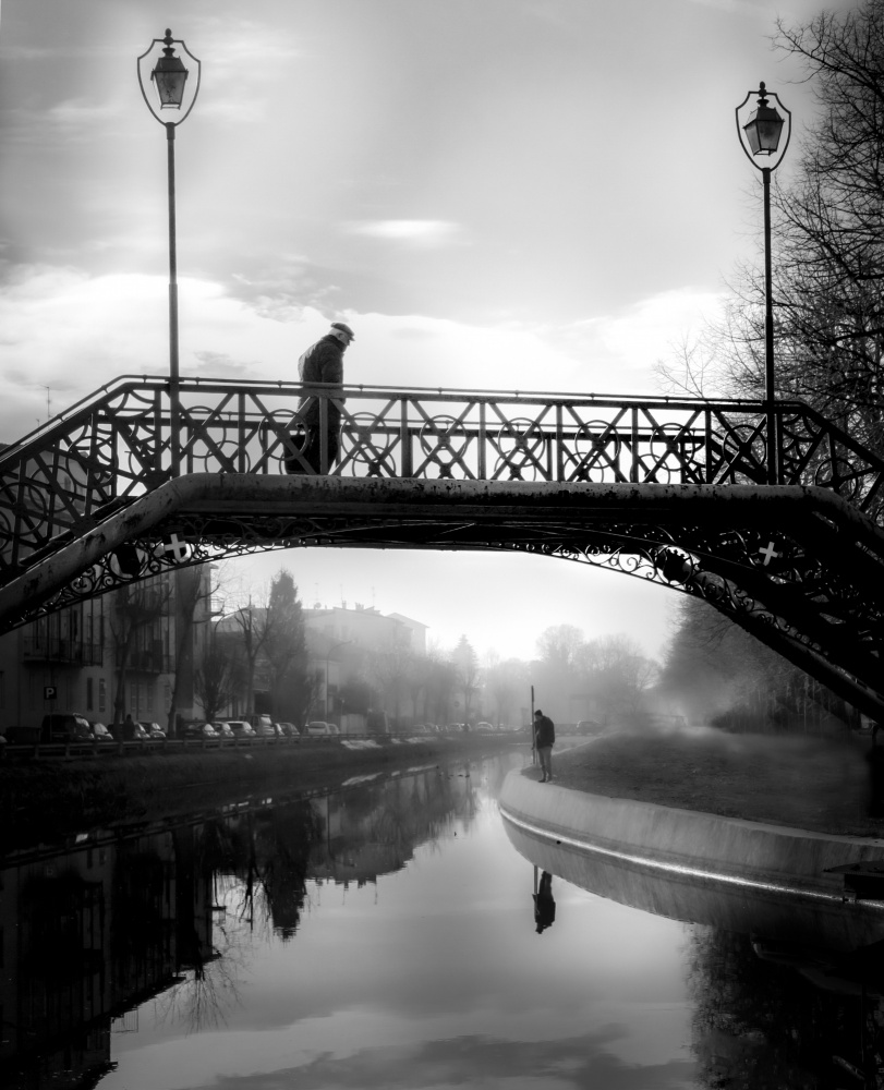 The old bridge von Cesare Carabba